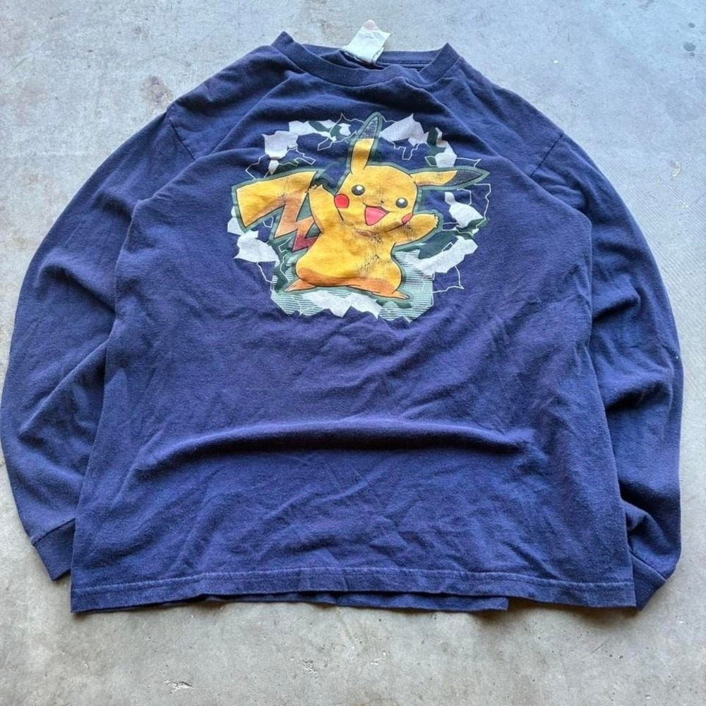 Vintage Y2K Pokémon by giant tee with amazing‎ fit Tagged kids xl fits small